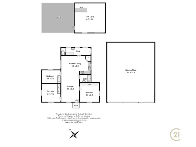 Floorplan of Homely rural property listing, 664 Beulah Road, Beulah TAS 7306