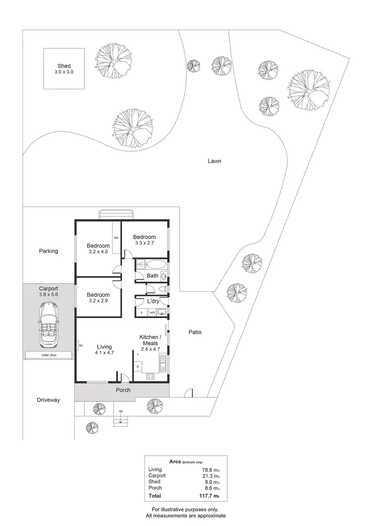 Floorplan of Homely unit listing, 5/125 States Road, Morphett Vale SA 5162