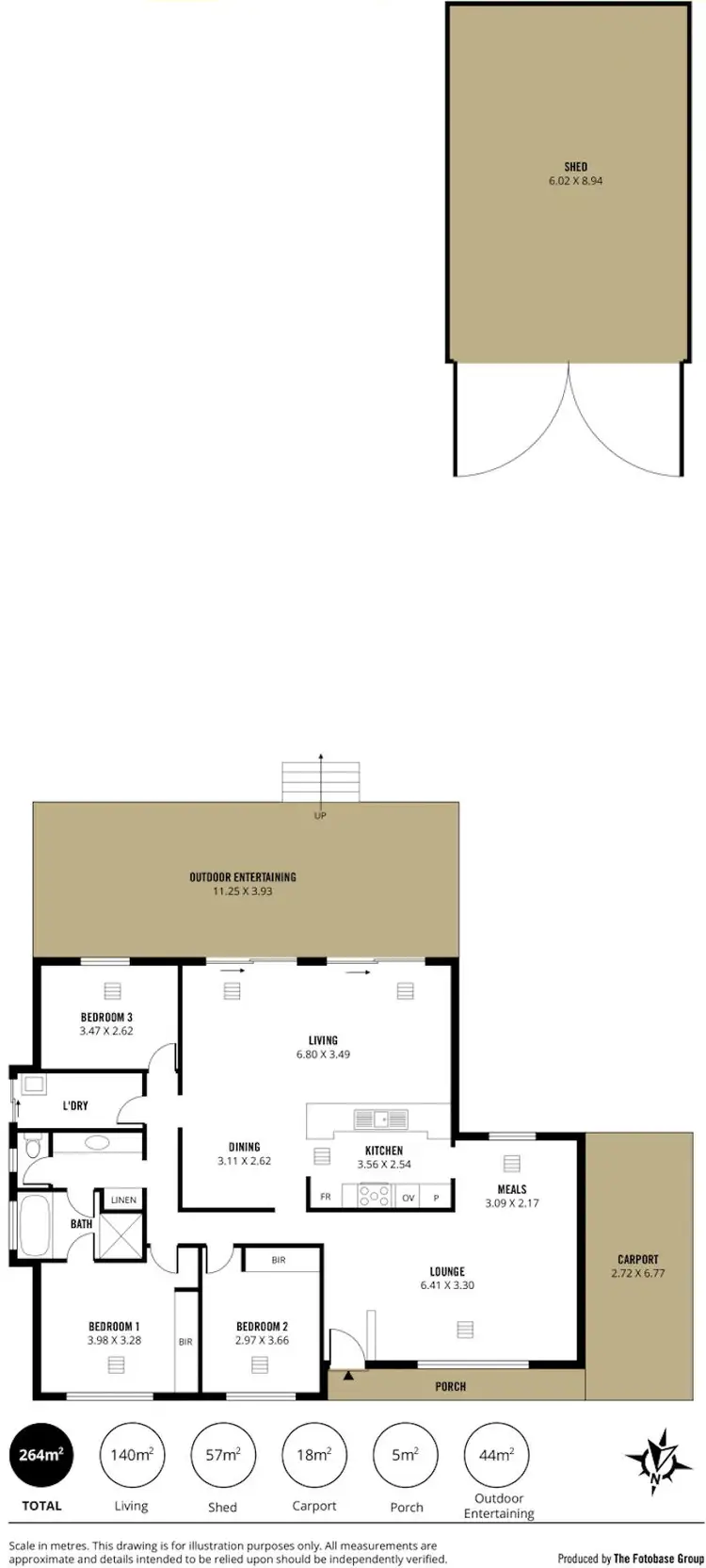 Floorplan of Homely house listing, 3 Upper Penneys Hill Road, Onkaparinga Hills SA 5163