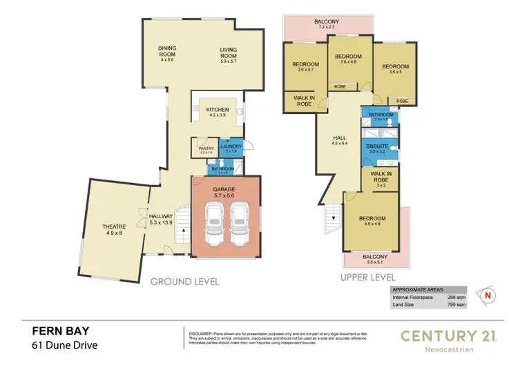 Floorplan of Homely house listing, 61 Dune Drive, Fern Bay NSW 2295