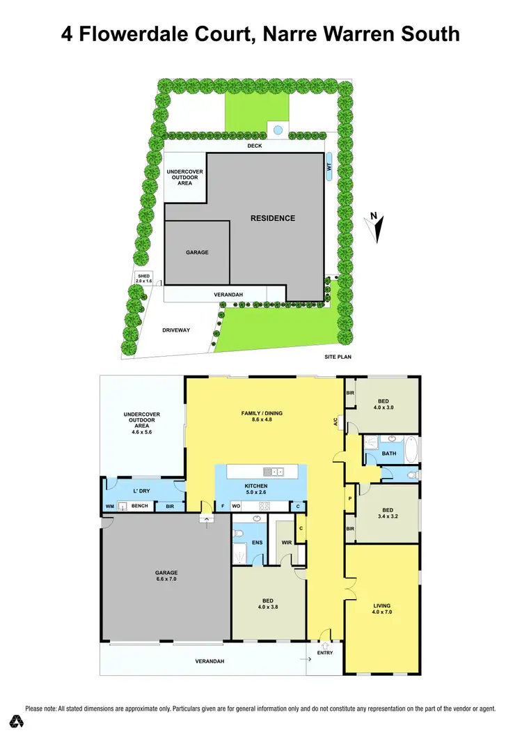 Floorplan of Homely house listing, 4 Flowerdale Court, Narre Warren South VIC 3805