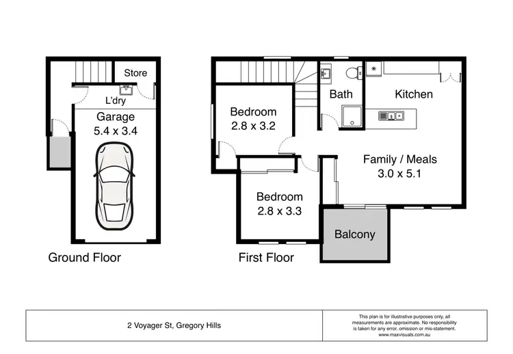 Floorplan of Homely studio listing, 2 Voyager Street, Gregory Hills NSW 2557