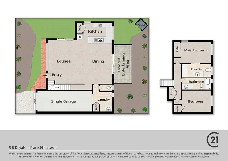 Floorplan of Homely townhouse listing, 5/8 Doyalson Place, Helensvale QLD 4212