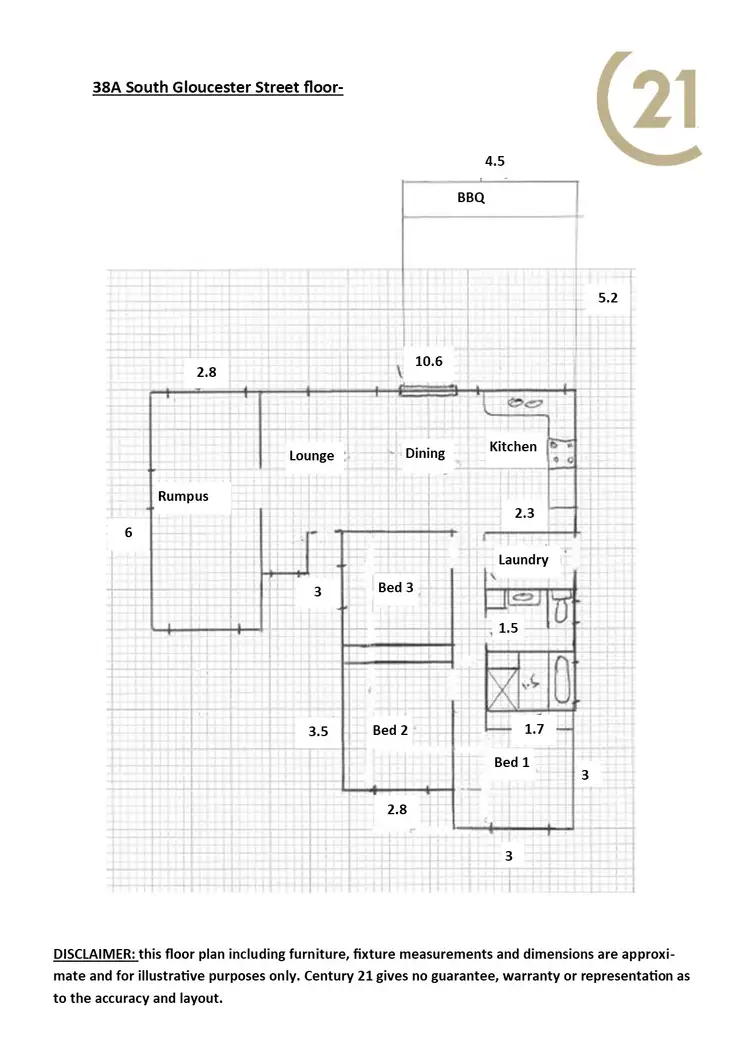 Floorplan of Homely house listing, 38A South Gloucester Street, Forbes NSW 2871