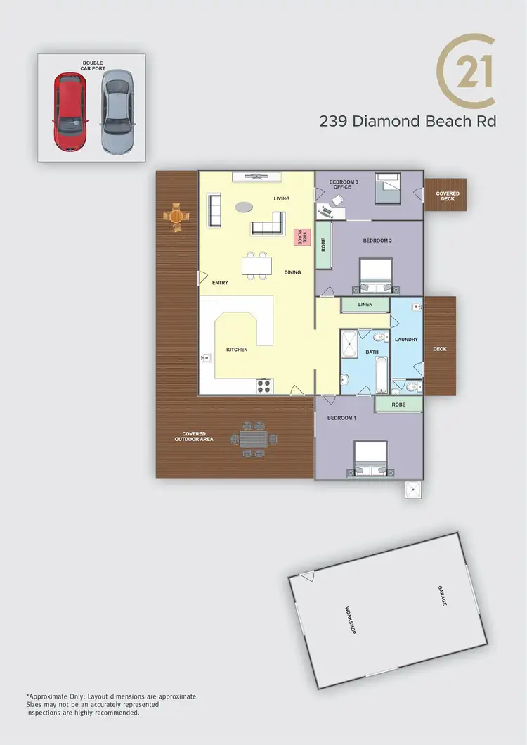 Floorplan of Homely house listing, 239 Diamond Beach Road, Diamond Beach NSW 2430