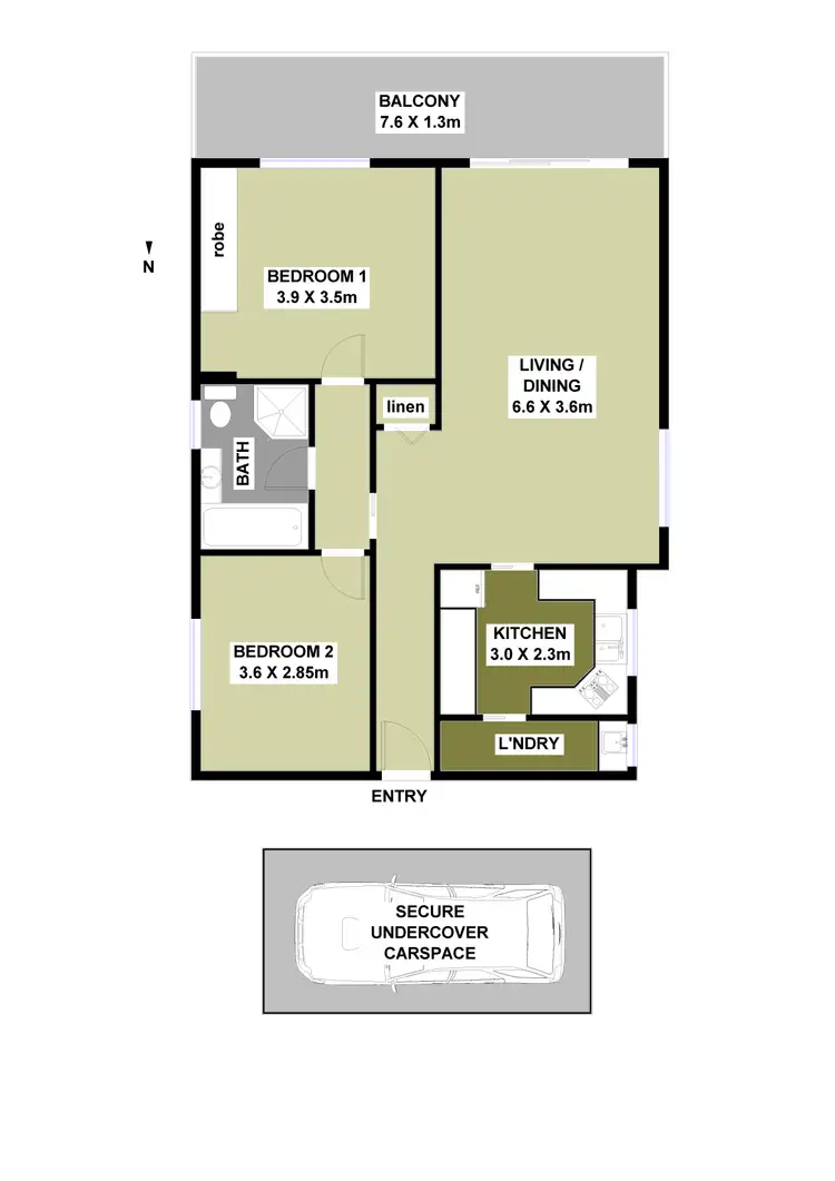 Floorplan of Homely apartment listing, 12/438-444 Mowbray Road, Lane Cove NSW 2066