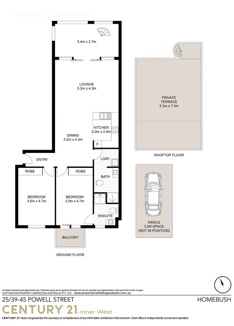 Floorplan of Homely apartment listing, 25/39-45 Powell Street, Homebush NSW 2140