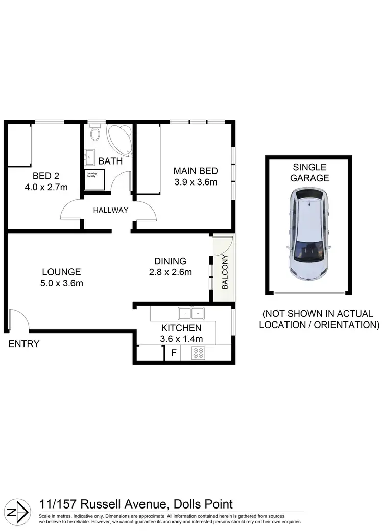Floorplan of Homely unit listing, 11/157 Russell Avenue, Dolls Point NSW 2219