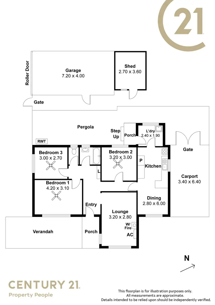 Floorplan of Homely house listing, 7 Southan Street, Smithfield Plains SA 5114