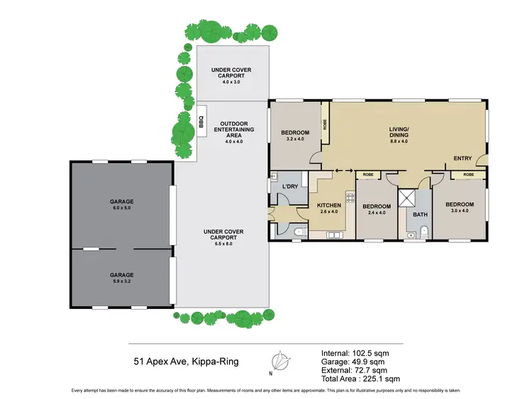 Floorplan of Homely house listing, 51 Apex Avenue, Kippa-ring QLD 4021