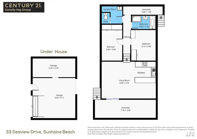 Floorplan of Homely house listing, 33 Seaview Tce, Sunshine Beach QLD 4567