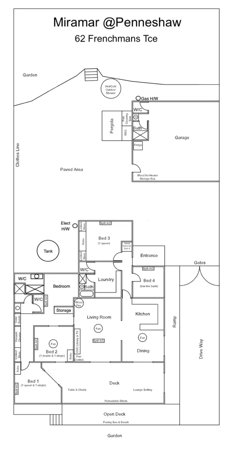 Floorplan of Homely house listing, 62 Frenchmans Terrace, Penneshaw SA 5222