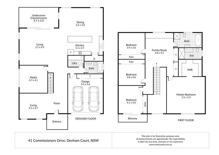 Floorplan of Homely house listing, 41 Commissioners Drv, Denham Court NSW 2565