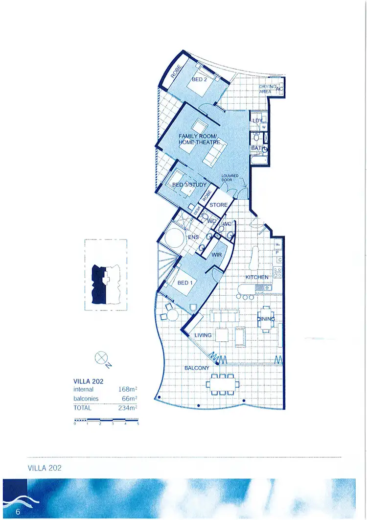 Floorplan of Homely unit listing, 202/50 Picnic Point Esplanade, Maroochydore QLD 4558