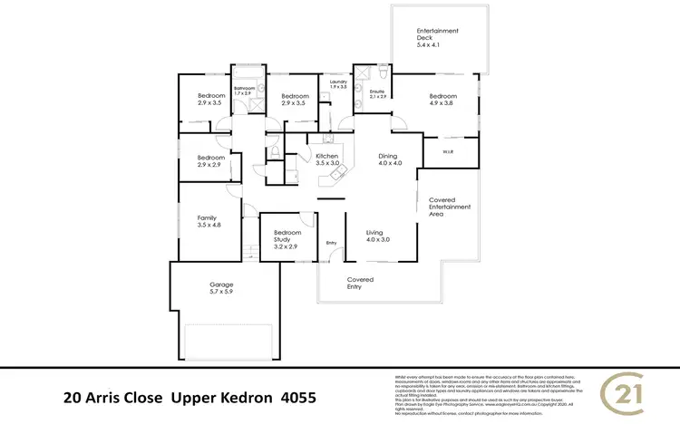 Floorplan of Homely house listing, 20 Arris Cl, Upper Kedron QLD 4055