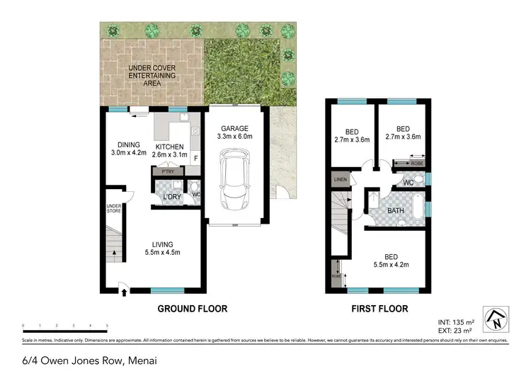 Floorplan of Homely townhouse listing, 6/4 Owen Jones Row, Menai NSW 2234