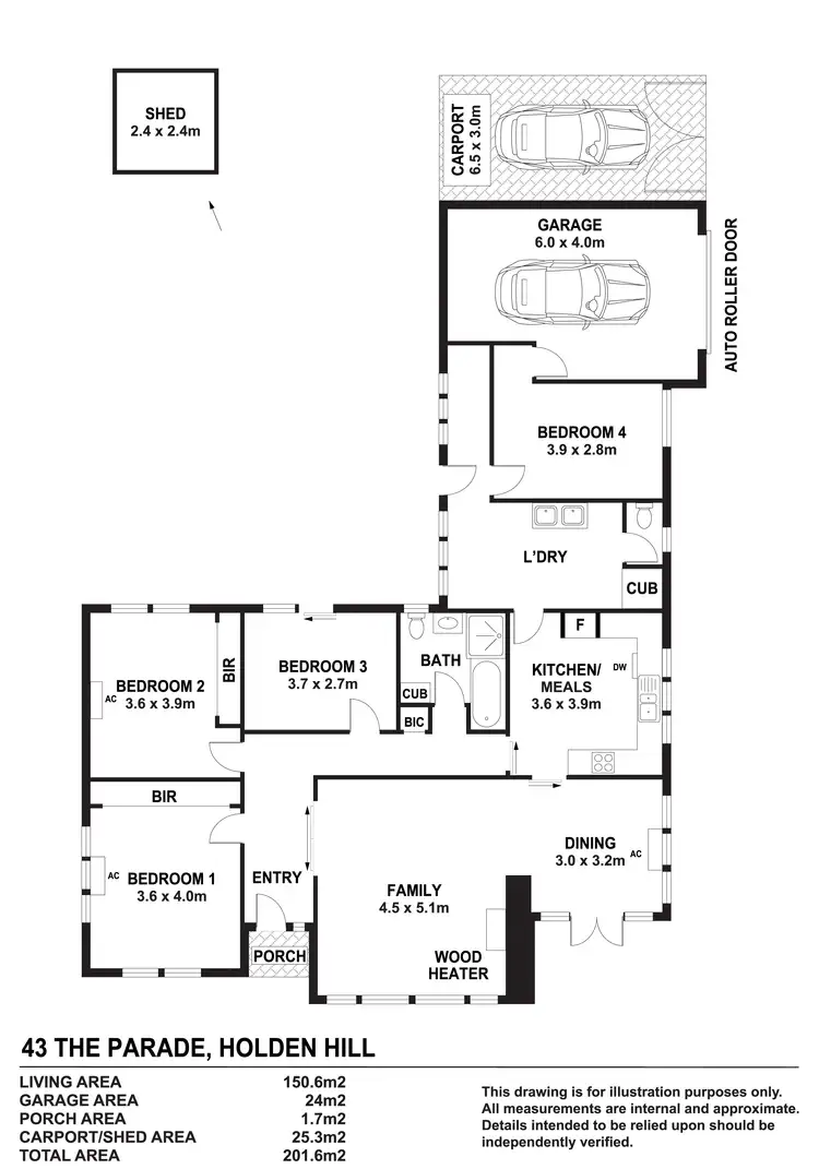 Floorplan of Homely house listing, 43 The Parade, Holden Hill SA 5088
