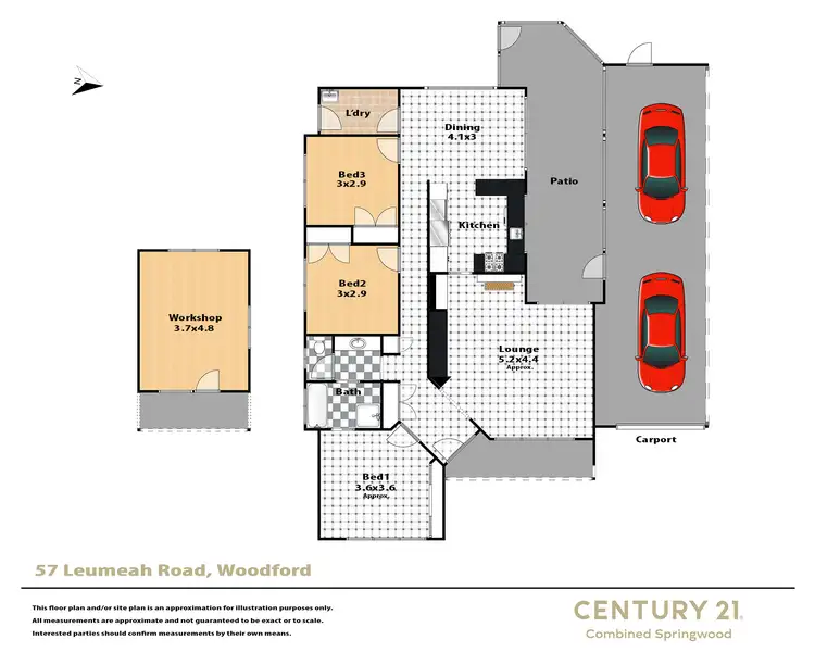 Floorplan of Homely house listing, 57 Leumeah Road, Woodford NSW 2778