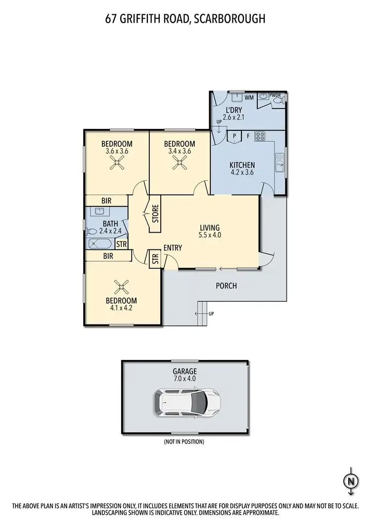 Floorplan of Homely house listing, 67 Griffith Road, Scarborough QLD 4020