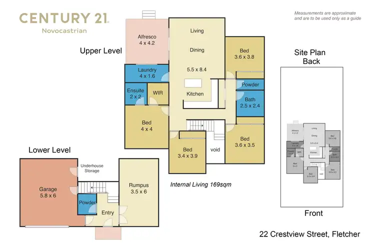 Floorplan of Homely house listing, 22 Crestview Street, Fletcher NSW 2287