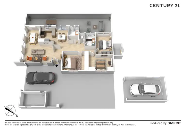 Floorplan of Homely house listing, 22 Rutley Crescent, Echuca VIC 3564