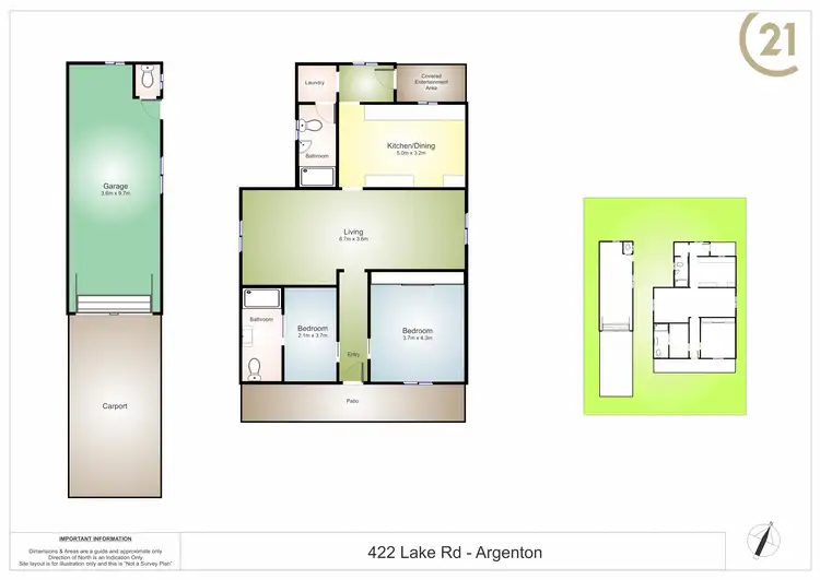 Floorplan of Homely house listing, 422 Lake Road, Argenton NSW 2284