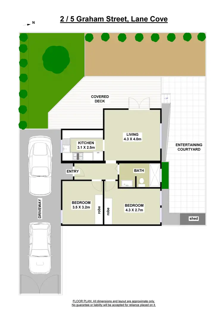Floorplan of Homely house listing, 2/5 Graham Street, Lane Cove NSW 2066