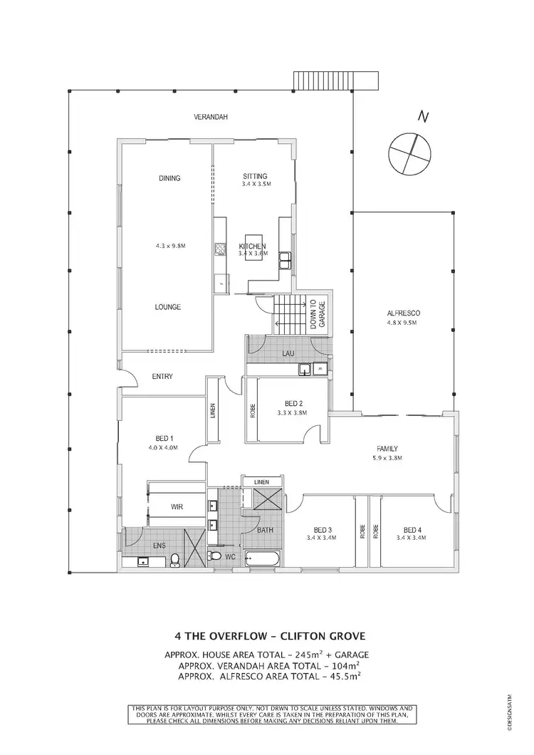 Floorplan of Homely rural property listing, 4 The Overflow Clifton Grove, Orange NSW 2800