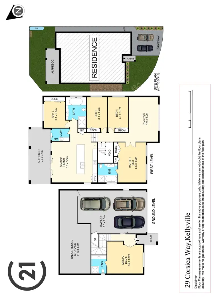 Floorplan of Homely house listing, 29 Corsica Way, Kellyville NSW 2155