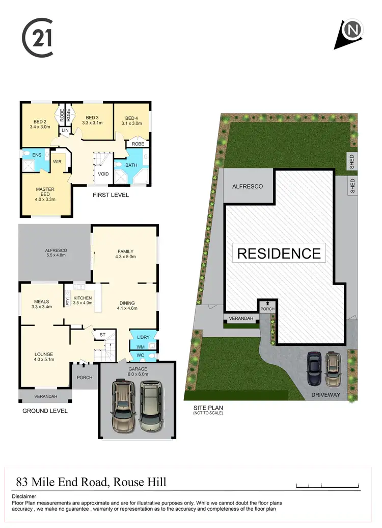 Floorplan of Homely house listing, 83 Mile End Road, Rouse Hill NSW 2155