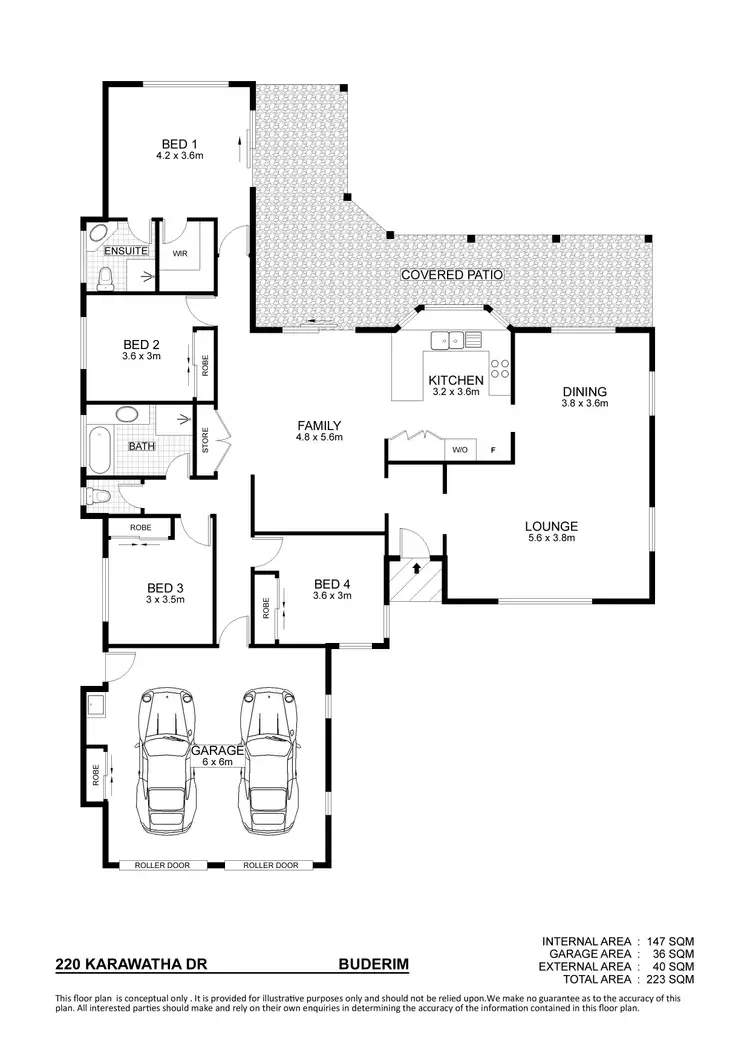 Floorplan of Homely house listing, 220 Karawatha Drive, Buderim QLD 4556