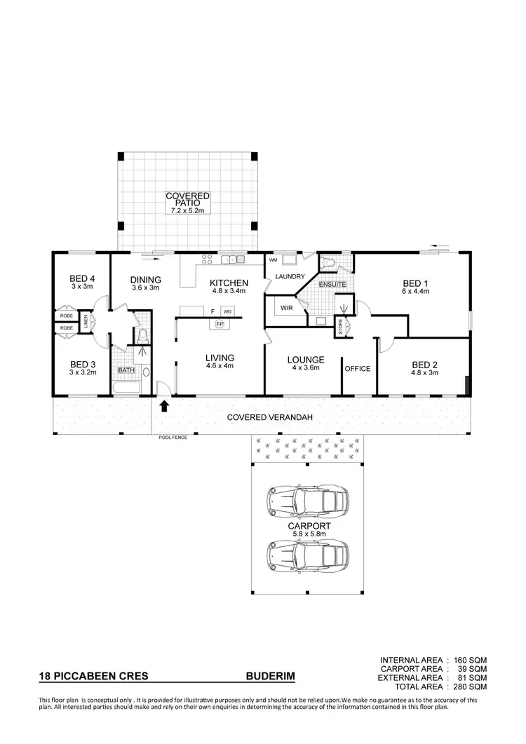 Floorplan of Homely house listing, 18 Piccabeen Crescent, Buderim QLD 4556