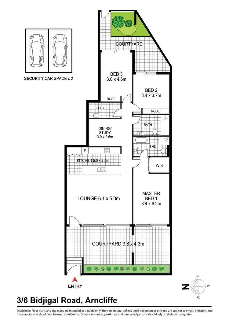 Floorplan of Homely apartment listing, 3/6 Bidjigal Road, Arncliffe NSW 2205