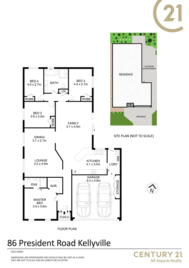 Floorplan of Homely house listing, 86 President Road, Kellyville NSW 2155