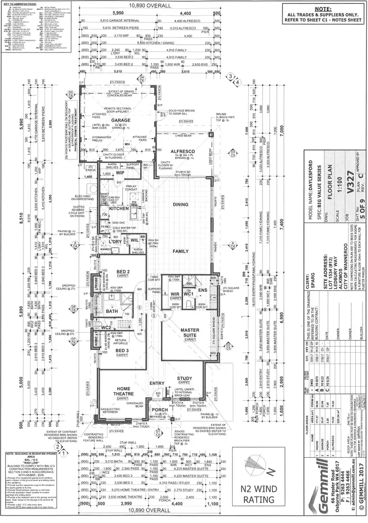 Floorplan of Homely house listing, 13 Ledbury Way, Alkimos WA 6038