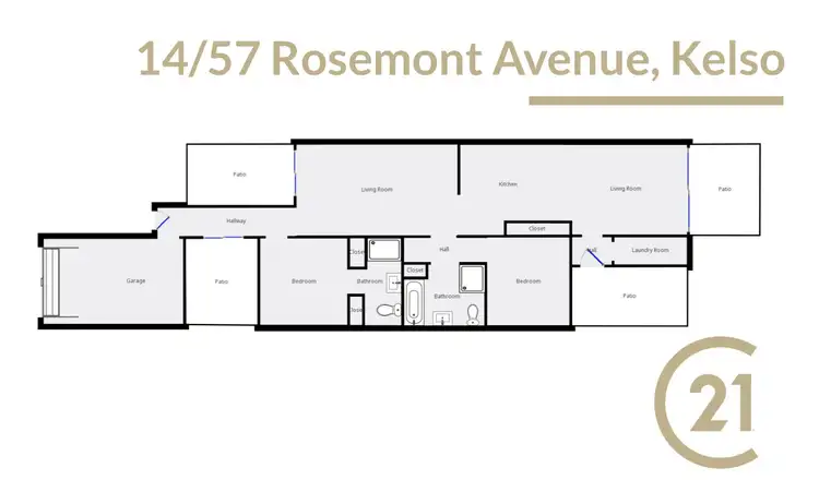 Floorplan of Homely house listing, 14/57 Rosemont Avenue, Kelso NSW 2795
