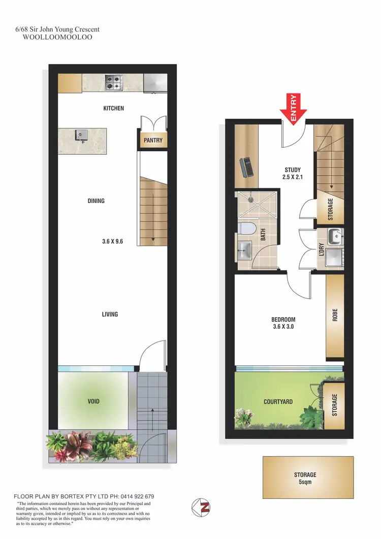 Floorplan of Homely apartment listing, 6/68 Sir John Young Crescent, Woolloomooloo NSW 2011