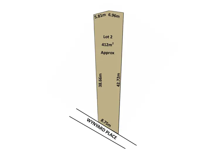 Floorplan of Homely land listing, Lot 2/3 Wynyard Place, Redwood Park SA 5097
