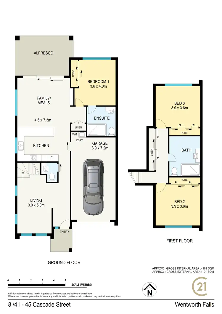 Floorplan of Homely townhouse listing, 8/ 41-45 Cascade St, Wentworth Falls NSW 2782