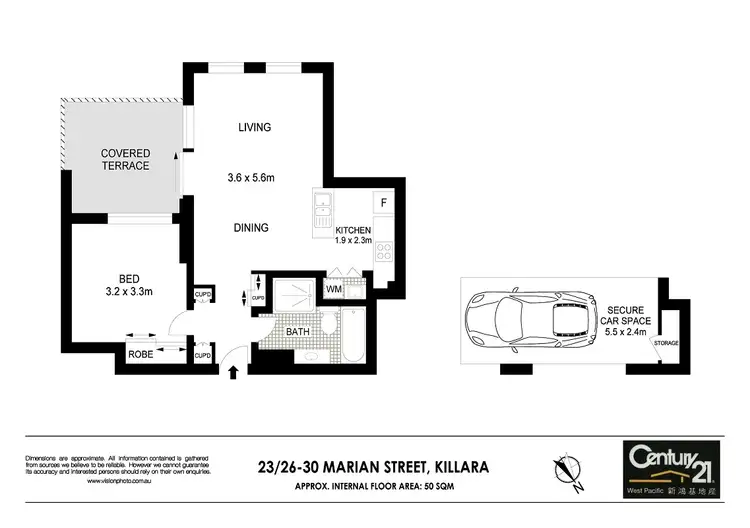 Floorplan of Homely apartment listing, 23/26-30 Marian Street, Killara NSW 2071