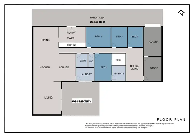 Floorplan of Homely rural property listing, 205 Winston Road, Palmwoods QLD 4555
