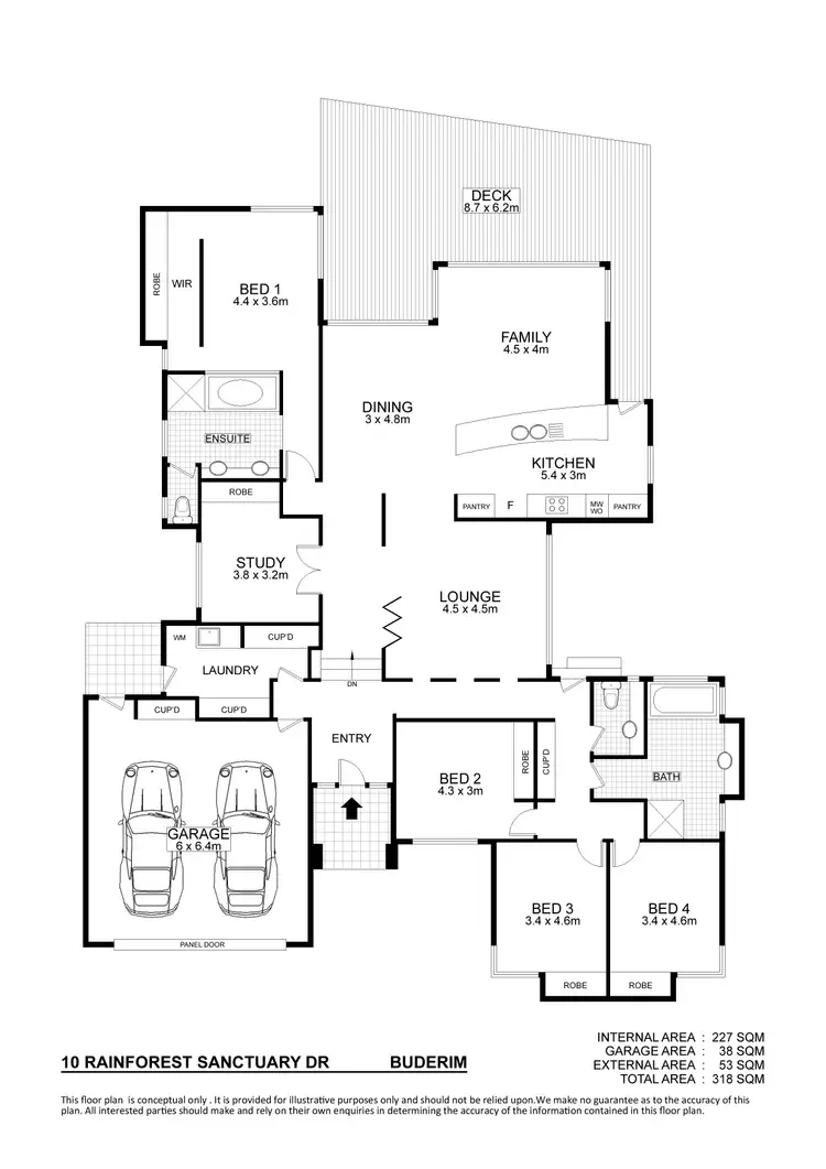 Floorplan of Homely house listing, 10 Rainforest Sanctuary Drive, Buderim QLD 4556