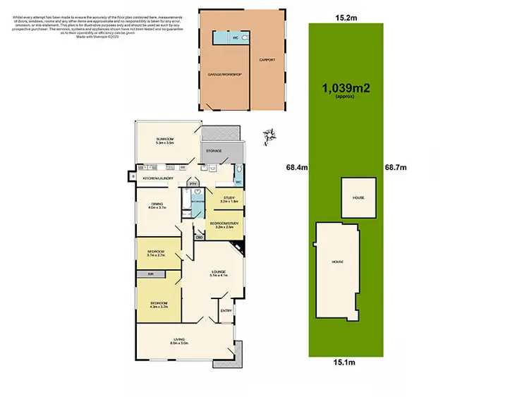 Floorplan of Homely house listing, 8 Heath Avenue, Oakleigh VIC 3166