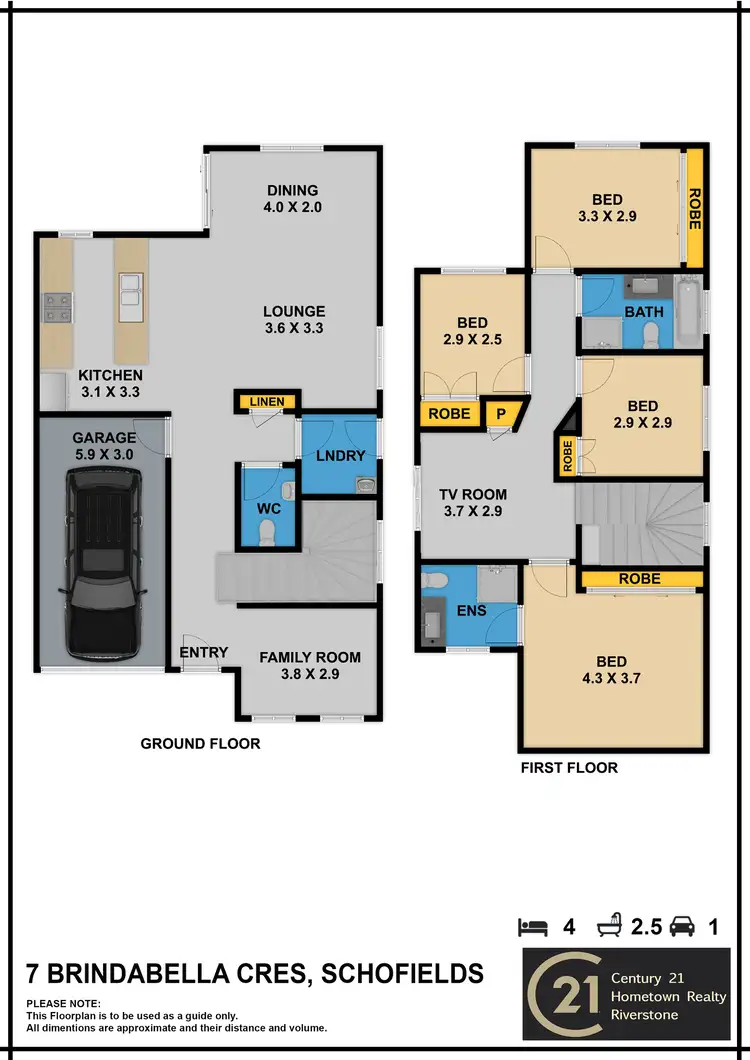 Floorplan of Homely house listing, 7 Brindabella Crescent, Schofields NSW 2762