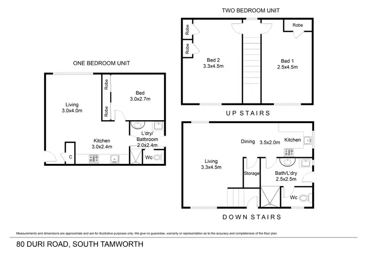Floorplan of Homely block of units listing, 80 Duri Road, Tamworth NSW 2340