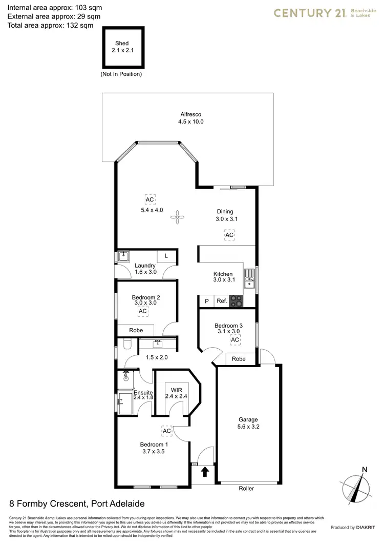 Floorplan of Homely house listing, 8 Formby Crescent, Port Adelaide SA 5015