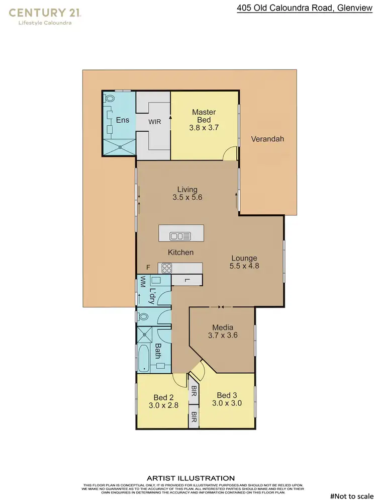 Floorplan of Homely house listing, 405 Old Caloundra Road, Glenview QLD 4553