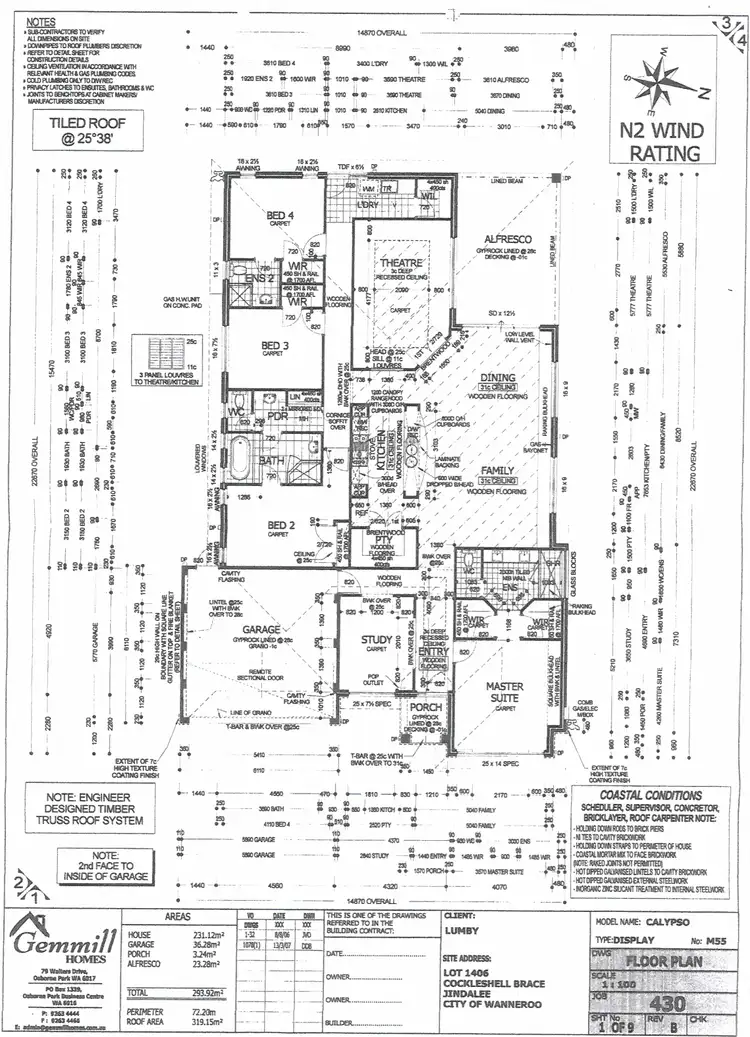 Floorplan of Homely house listing, 3 Cockleshell Brace, Jindalee WA 6036
