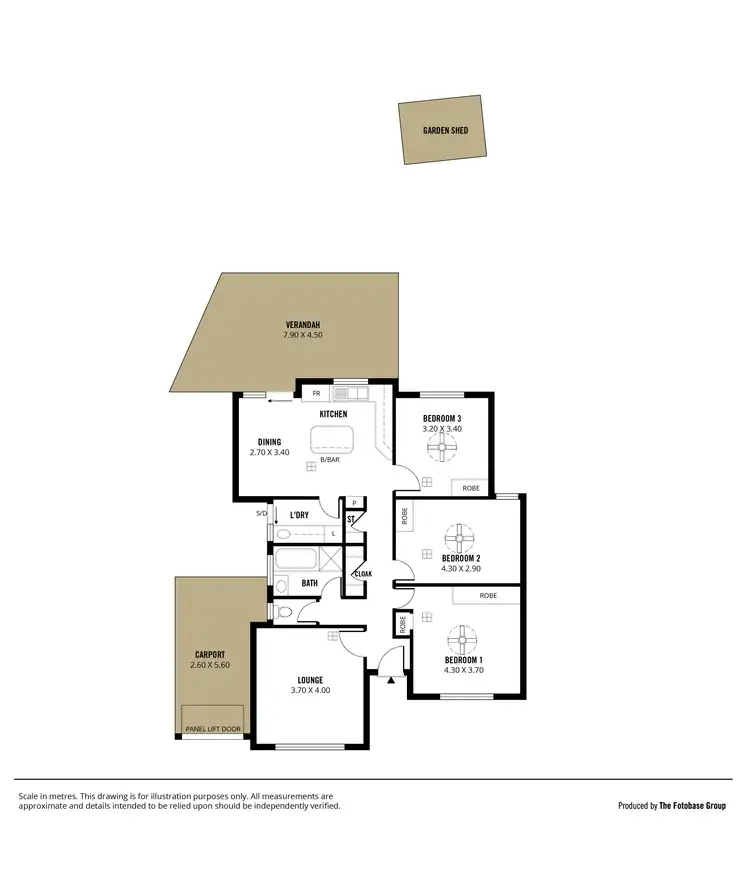Floorplan of Homely house listing, 4 Idriess Court, Golden Grove SA 5125