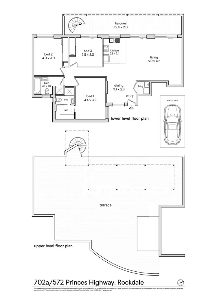 Floorplan of Homely apartment listing, 702a/572 Princes Highway, Rockdale NSW 2216